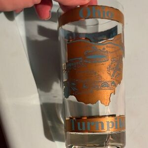 Ohio Turnpike Souvenir Glass